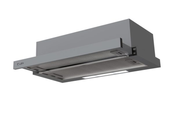 Hood LEX Hermes G 600 Gray color grey, 60x16x28 cm