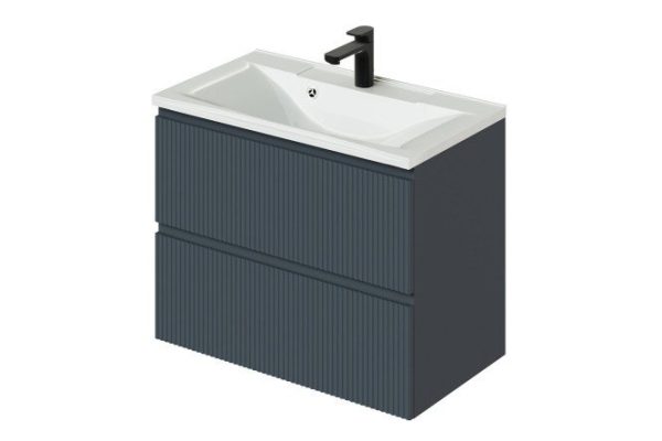 Hanging cabinet Kate 80 78.7 cm, frame color anthracite, front color anthracite