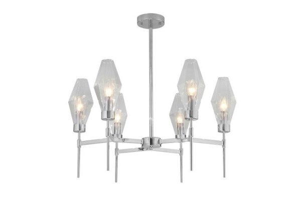 Ceiling lamp EUROSVET Prism 11 sq.m., 70x68x70 cm, E14