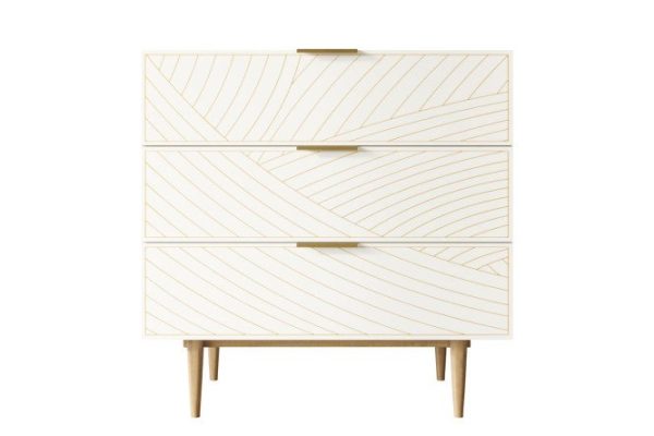 Line chest of drawers with 3 drawers