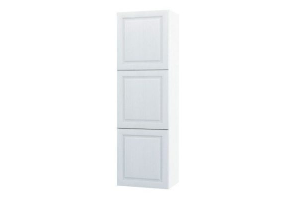 Wardrobe with doors Oscar Bella 60x192, white / white wood