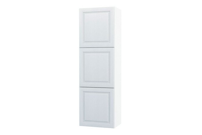 Wardrobe with doors Oscar Bella 60x192, white / white wood