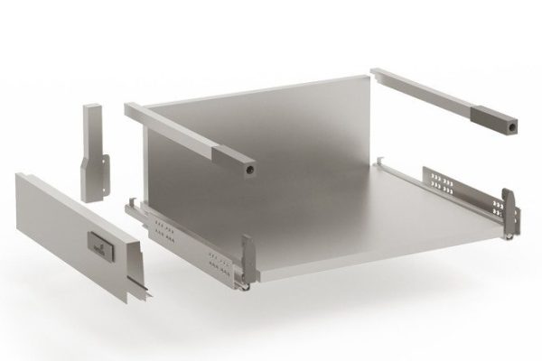 High cabinet drawer with push to open full extension Hettich InnoTech 36.8x14.4x47 cm