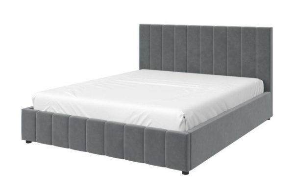 Bed with lifting mechanism Nelson color cold gray 180x200 cm