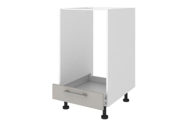 Front of the floor-standing cabinet for the Amika oven, 44.6x11.6 cm, color gray pearlescent gloss