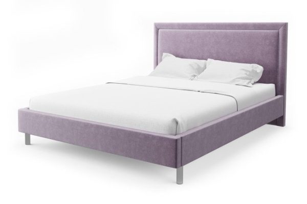 Bed with lifting mechanism Abel color pale pink