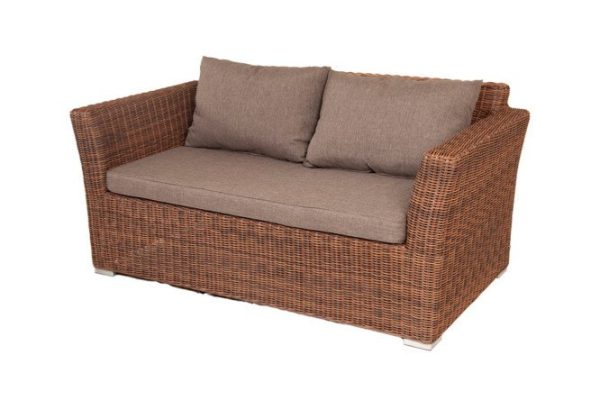 Double sofa 4SiS Cappuccino 170x81.5x86.5 cm, brown