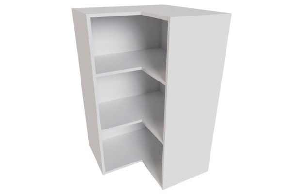 Frame of L-shaped wall-mounted corner cabinet Amika white 61x96x61 cm