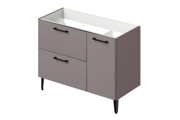 Floor-standing sink cabinet Nais 2.0 99.5 cm, frame color amaretti, facade amaretti
