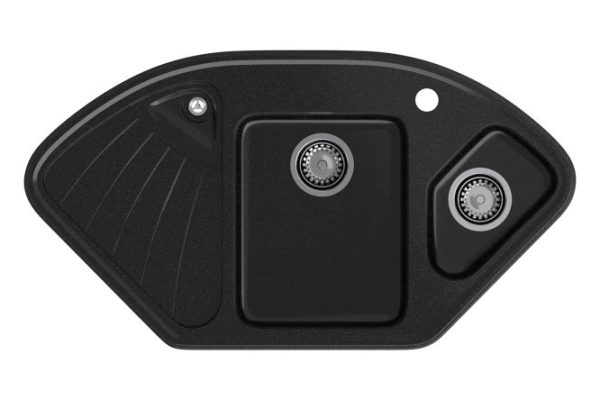 Corner sink with wing GRANFEST Corner GF-C-1040E 103.9x56x19 cm