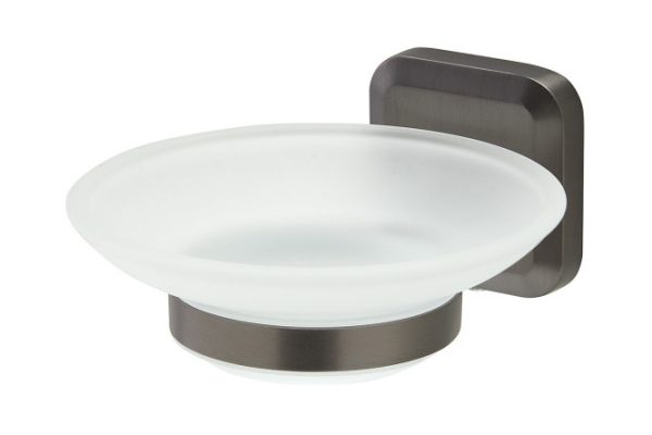Storm wall soap dish Glass, screw fastening