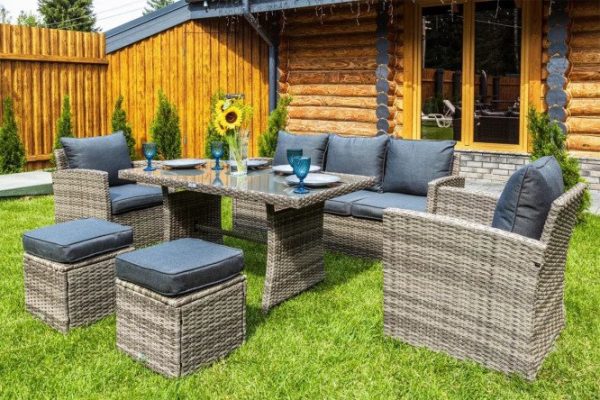 Furniture set Zoya frame color gray, finishing gray