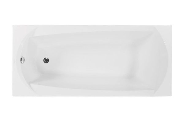 Wall-mounted bathtub VAGNERPLAST Ebony VPBA170EBO2X-04 170x75 cm