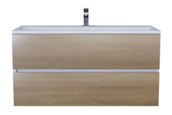 Bathroom sink Barsa 293020531 Semi-built-in, 100x14.5x45 cm