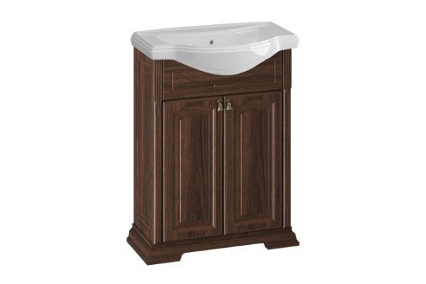 Sideboard OPADIRIS Rispecto 67.5 cm, frame color antique walnut (nagal), facade antique walnut (nagal)