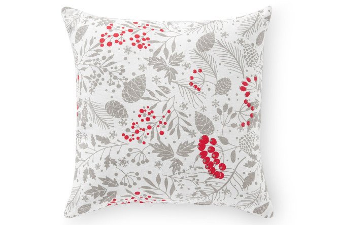 Decorative pillow Winter rowan 40x40 cm