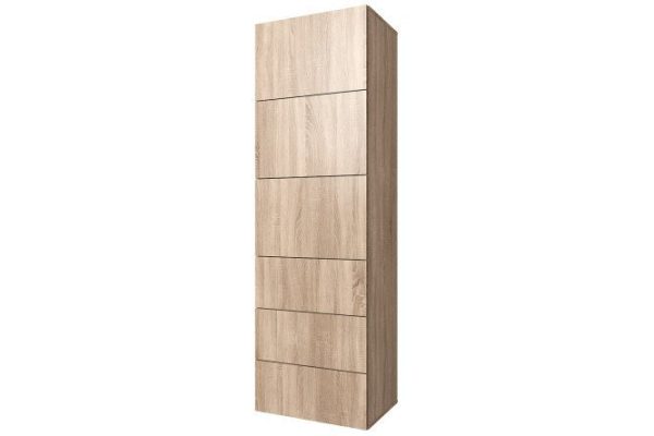 Wardrobe 3 doors and 3 drawers Oscar 60x192 with closers, Sonoma oak