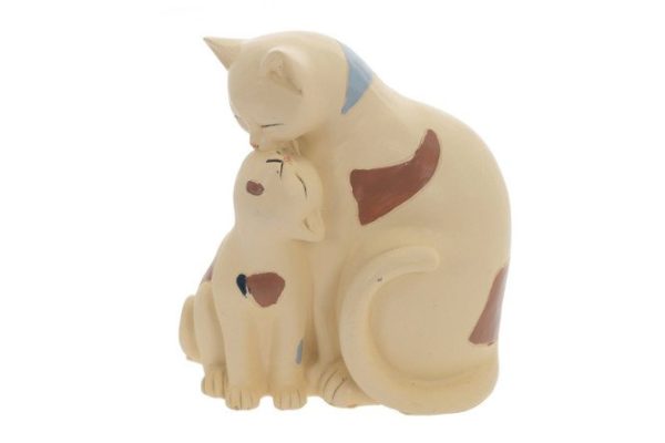 Decorative figurine Cats 11.5x14x8 cm