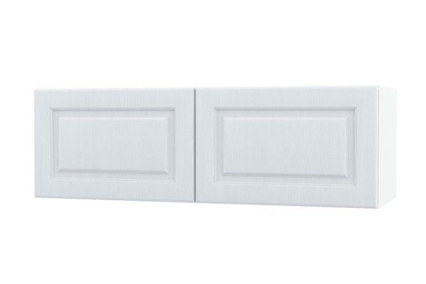Cabinet with doors Oscar Bella 120x38, white / white wood