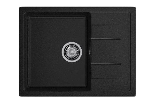 Inset sink with drainer GRANFEST Quadro GF-Q-650L 65x50x20 cm