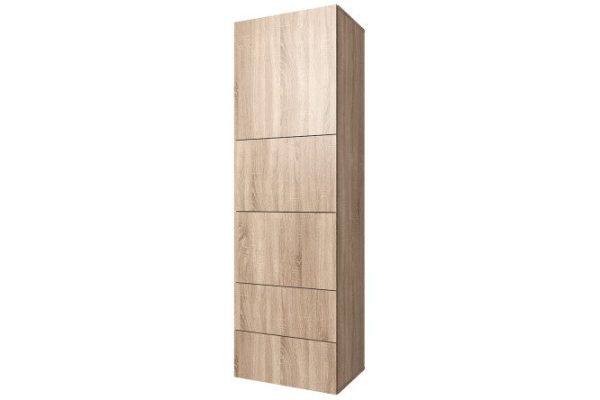 Wardrobe 3 doors and 2 drawers Oscar 60x192 with push to open, Sonoma oak