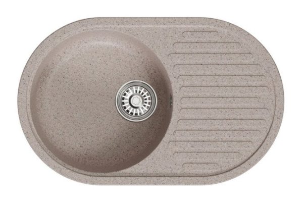 Inset sink with drainer MIXLINE ML-GM16 551924 73x46x20 cm