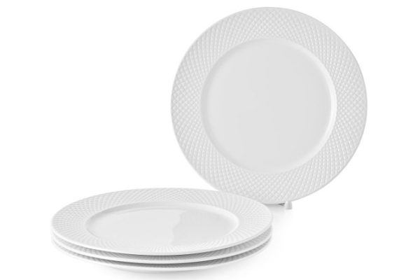 Set of dinner plates Diamond Porcelain, 4 pcs.