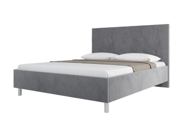 Bed with lifting mechanism Elsi color gray 160x200 cm