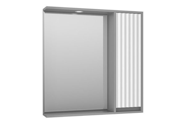 Mirror cabinet Balaton 80 BAL-04080-01-01P with LED lighting 77.5x80x14 cm, Right