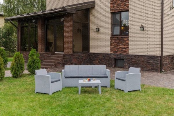 Furniture set Lana color light gray