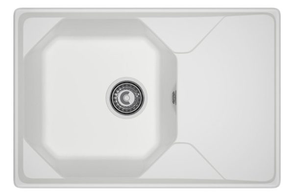 Inset sink with drainer GRANFEST Unique GF-U-740L 74x50x20 cm