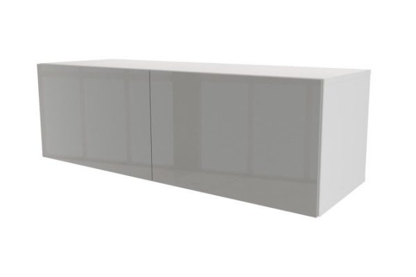 Cabinet with drawers Oscar Amika 120x38 with closers, white / dusty gray gloss