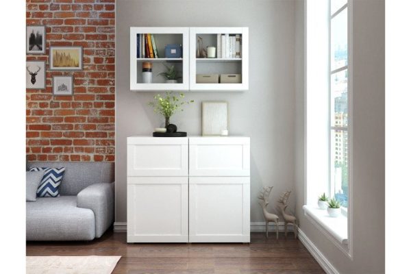 Modular storage system Oscar Skagen 120x180x40 cm, white