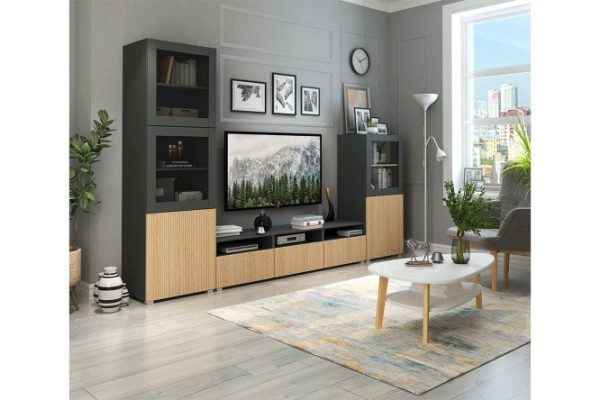 xe4s12q3lkqi3mjayvd59aovuzjqwdb1.jpg Living room Oscar Amika with cabinet and wardrobe with push-to-open