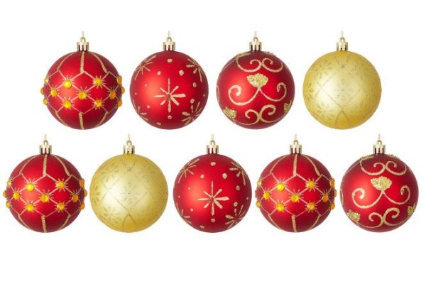 Set of Christmas balls Hall HTP240313-25 9 pcs.
