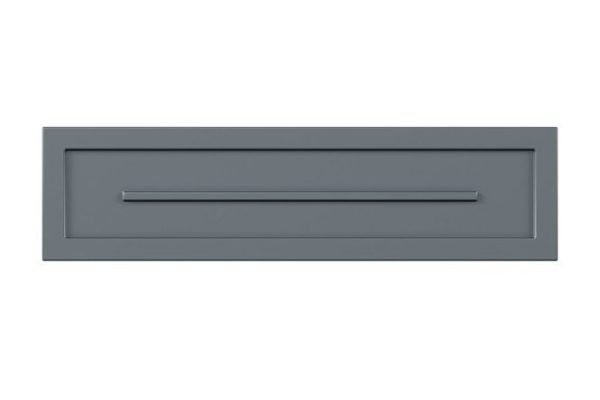 Front for a floor-standing cabinet for an oven Grace, 44.6x11.6 cm, gray