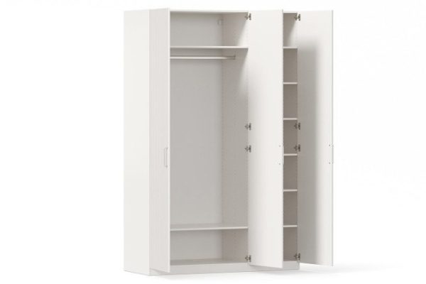 Wardrobe 3-door Oscar Sigma 150x236x59.6 cm, white