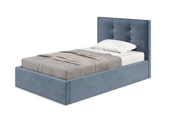 Bed with lifting mechanism Rimma color dark gray 180x200 cm