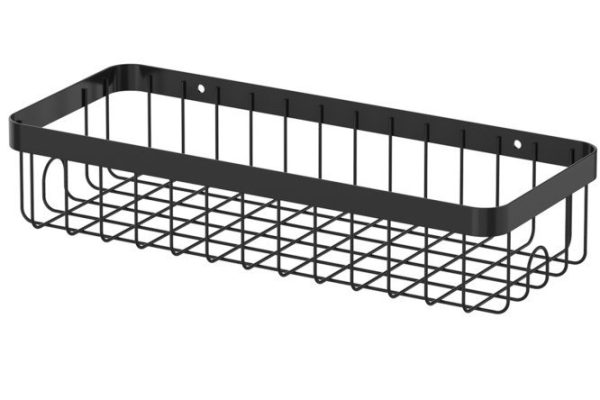 Shelf with hooks Malo 29x6x12 cm