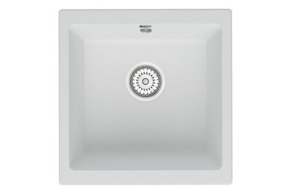 Kitchen sink POINT Batu 45 PN3008W, white 46x45x22 cm