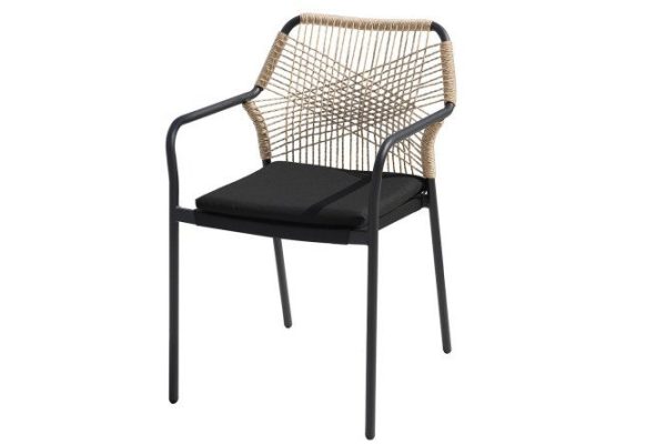 xm5mw3xnvog1947657q7dn6kbsb3i6w6.jpg Chair Hall Ottawa 56x85x60 cm, frame color dark gray (XB-F001BK), beige finish