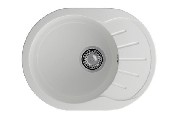 Inset sink with drainer GRANFEST Rondo GF-R-580L 57x44x20 cm