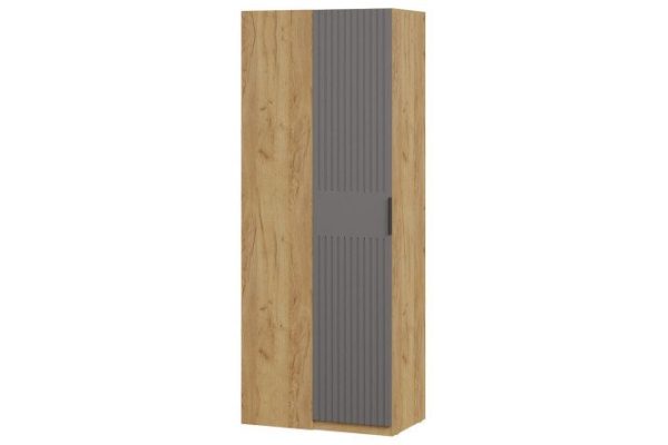 Corner cabinet Hilton version 2, craft gold oak, matte graphite
