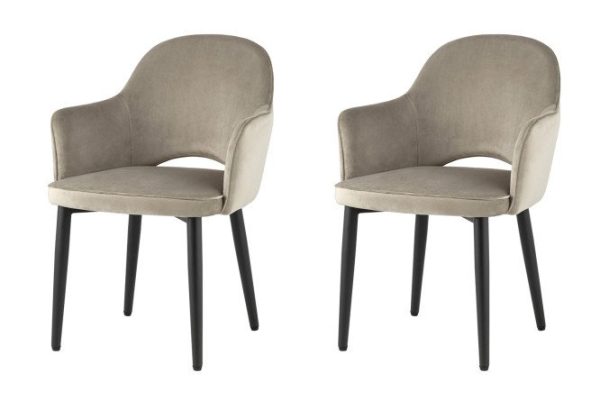 Set of Venus New chairs with armrests 58.5x82x64.5 cm