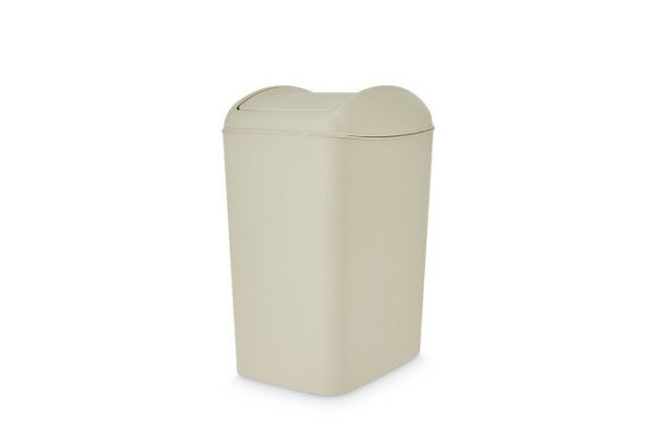 Garbage container TRN-189 Latte with lid 27.5x51x35.3 cm, 20 l