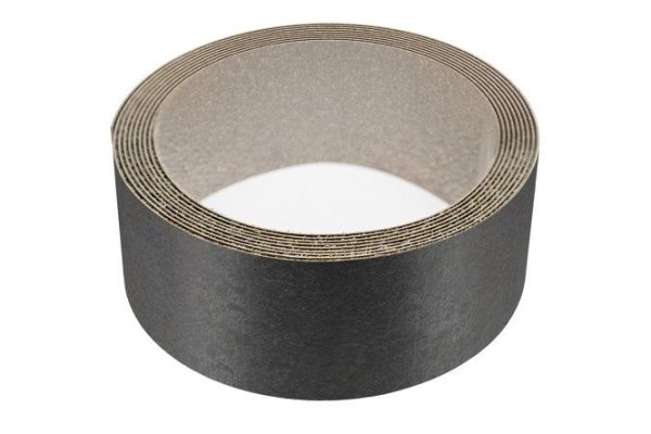 Edge with adhesive for table top 305 cm, black stone