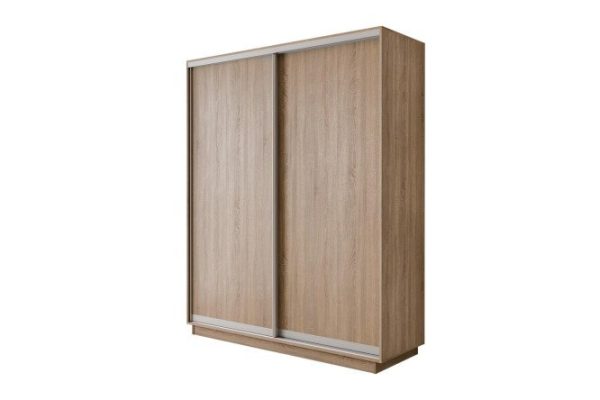 2-door wardrobe Slide-2 180x240x45 cm, Sonoma, silver