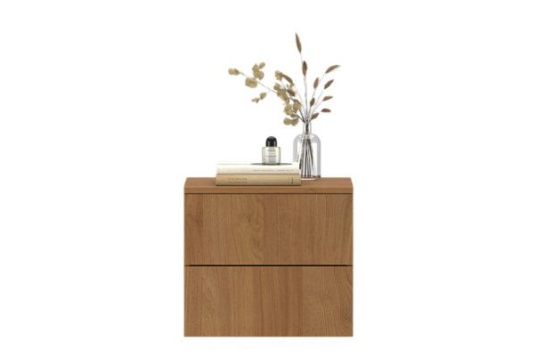 Base Nature bedside table with 2 drawers