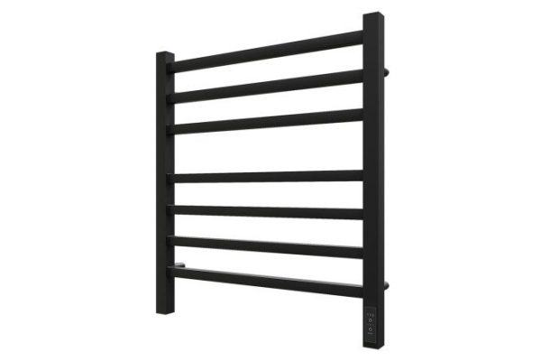 Electric heated towel rail POINT Vega P7, black PN71856B 53x59x8 cm