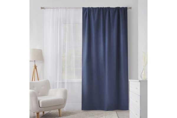 Curtain ESTUDI BLANCO Ester 180x270 cm, 1 piece, blue